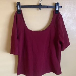 Maroon crop top